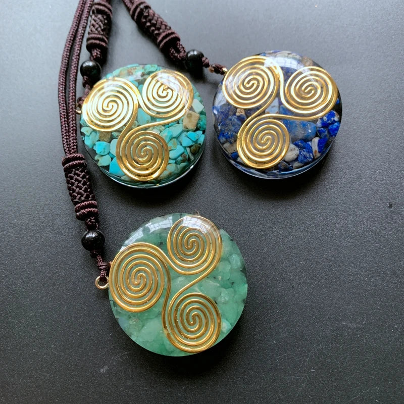 Healing Copper Coils with Chakra Stones - Image 4