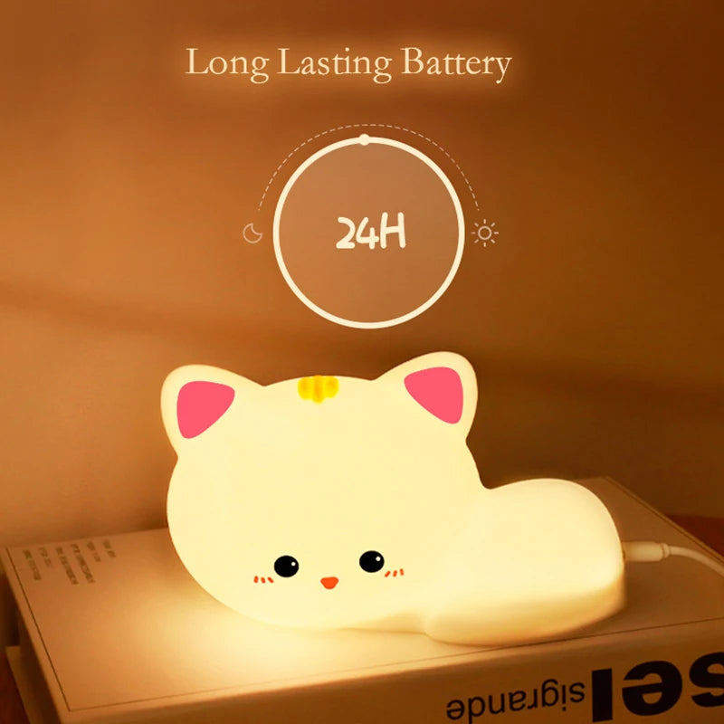 Cute Cat Silicone Nightlight - Image 4