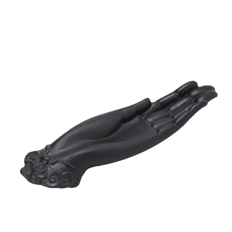 Creative Ceramic Buddha Hand Incense Holder – Spiritual Stick Burner for Home, Teahouse & Office Decor - Image 7