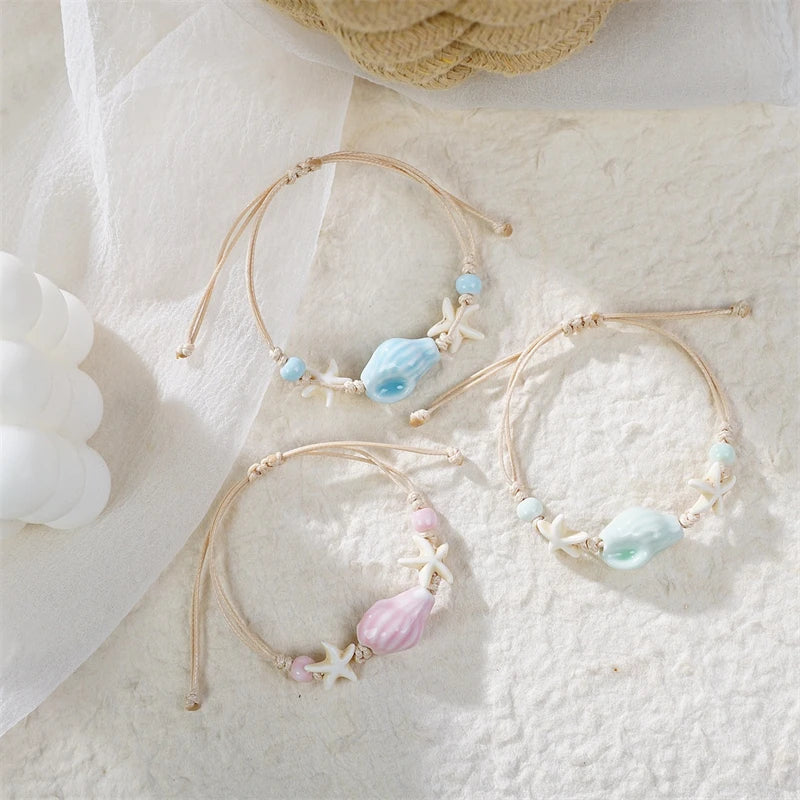 Bohemia Sea Turtle & Ocean Charm Bracelet – Adjustable Beach Jewelry for Women - Image 3