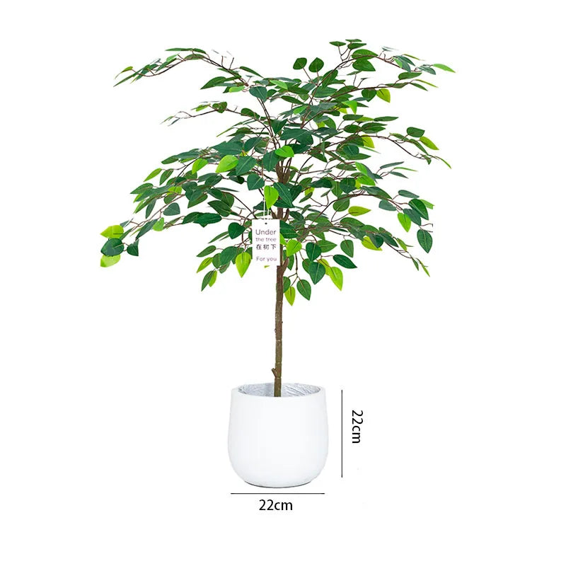 70in Artificial Ficus Tree – Large Tropical Real-Touch Banyan Plant for Home, Garden & Shop Decor - Image 3