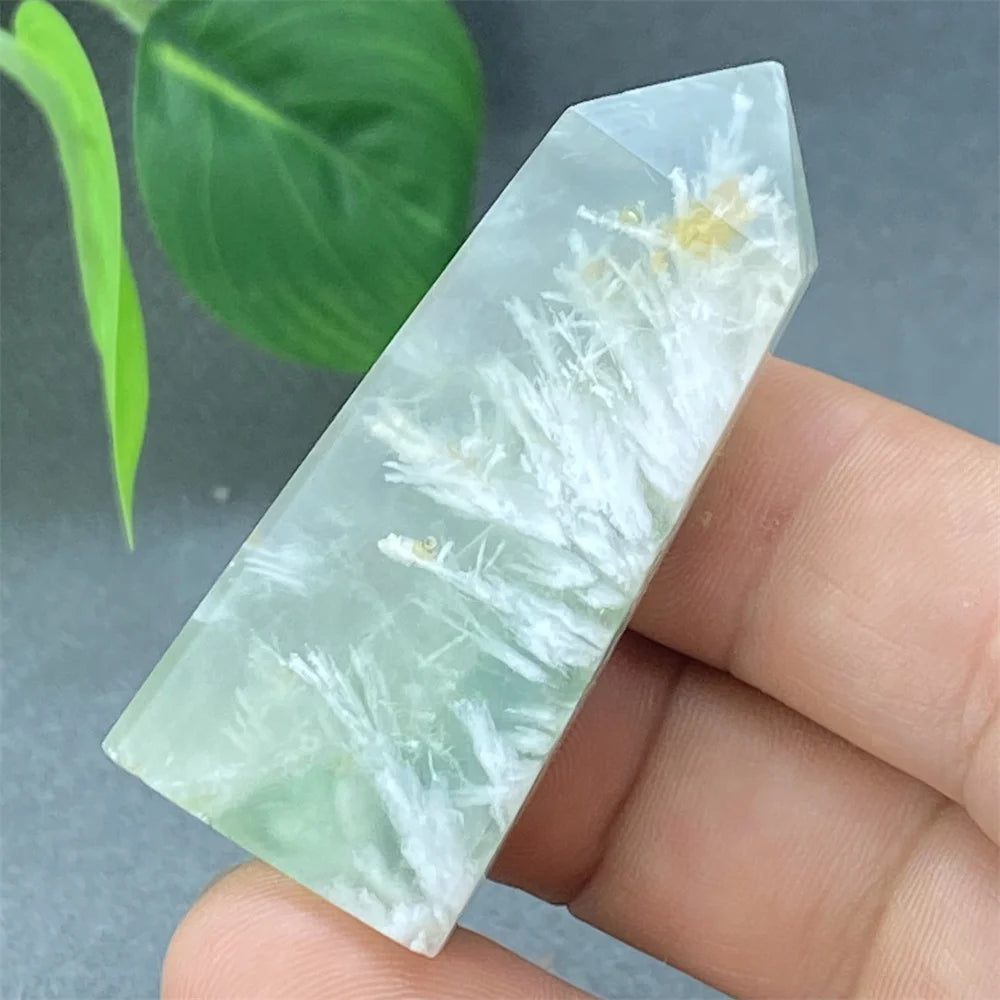 Natural Feather Colored Fluorite Crystal Tower - Image 2