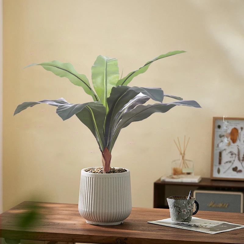 Large Artificial Tropical Banana Leaf Plant – Real Touch Faux Palm for Home, Garden & Event Decor - Image 5