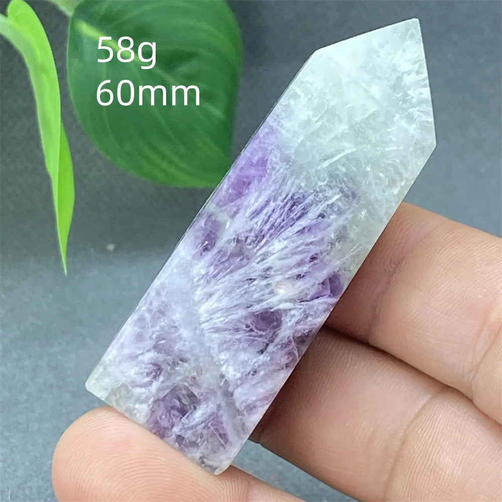 Natural Feather Colored Fluorite Crystal Tower - Image 17