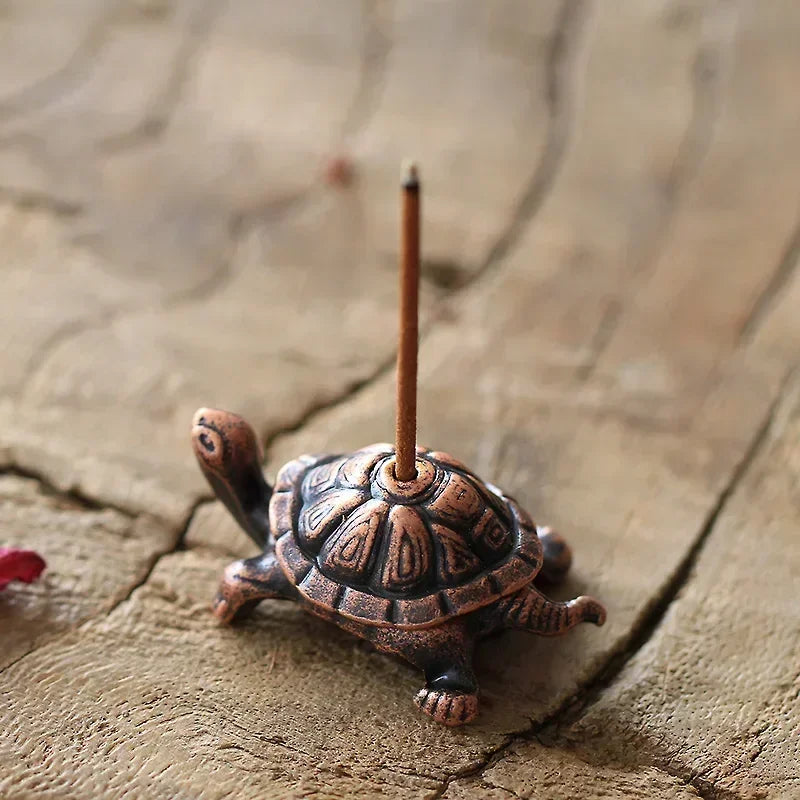 Mini Metal Turtle Incense Stick Holder – Fun Animal Burner for Meditation & Home Decor - Image 6