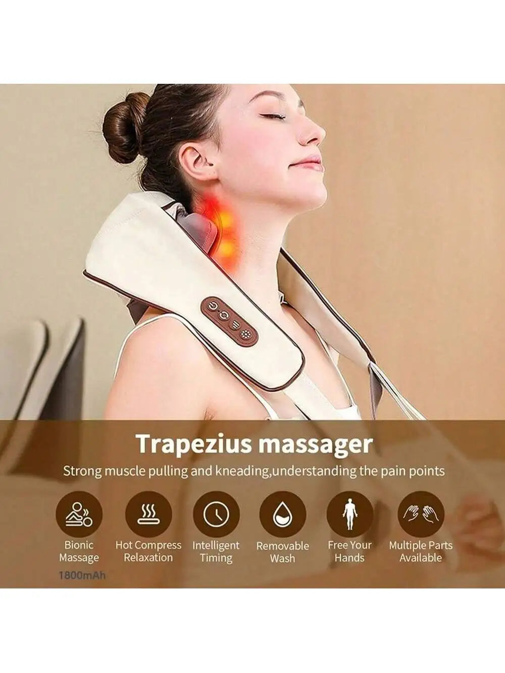 Manual Wooden Massage Roller - Image 2