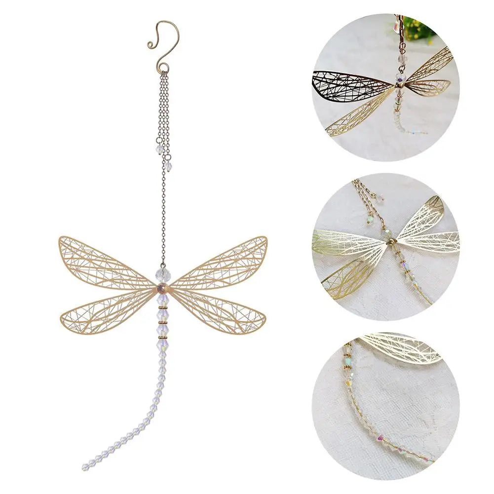 Creative Metal Wing Dragonfly & Butterfly Crystal Suncatcher - Image 5