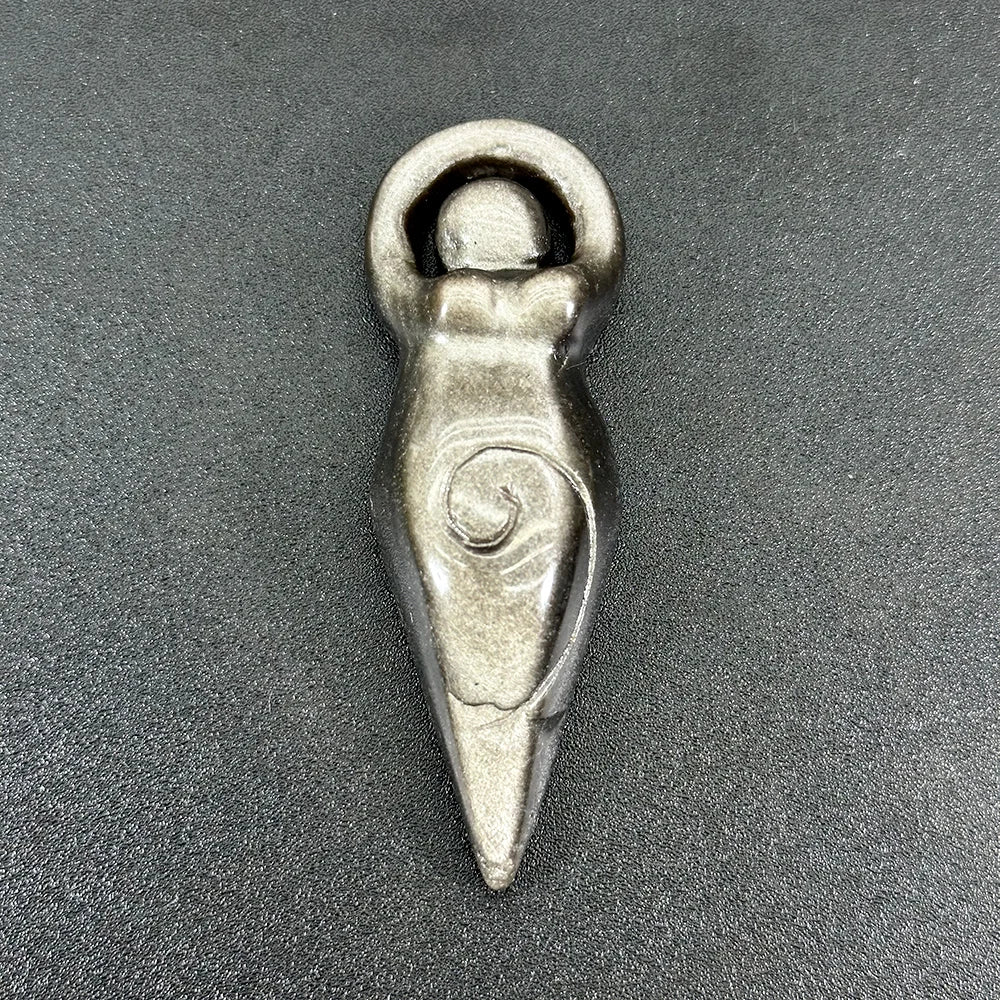 Natural Crystal Goddess Statue Carving – Pocket-Sized Home Decoration & Spiritual Gift - Image 11