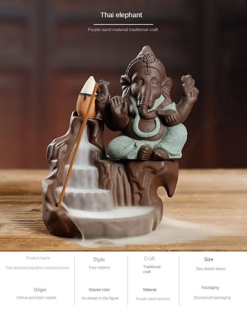 Mountain River Waterfall Backflow Incense Burner – Zen Aroma Censer for Home Decoration & Relaxation - Image 2