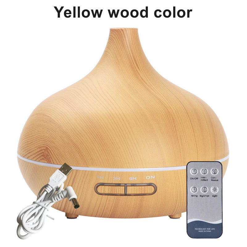 550ml Wood Color USB Aroma Diffuser - Image 8