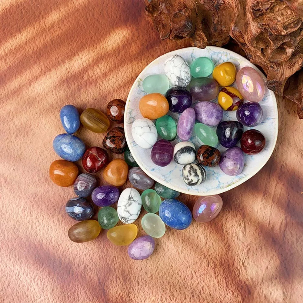 Natural Crystal Gemstone Tumbled Stones – Healing Reiki Decor for Home, Aquarium & Feng Shui - Image 4