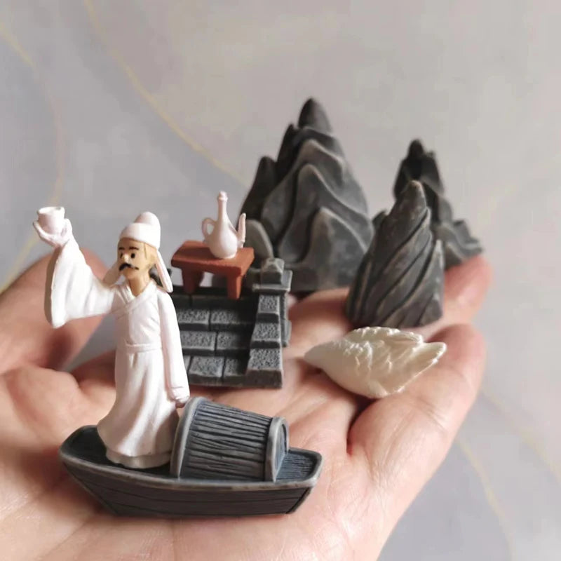 8pcs Mixed Japanese Courtyard Bridge Miniatures – Fairy Garden & Bonsai Decor Figurines for DIY Crafts - Image 8