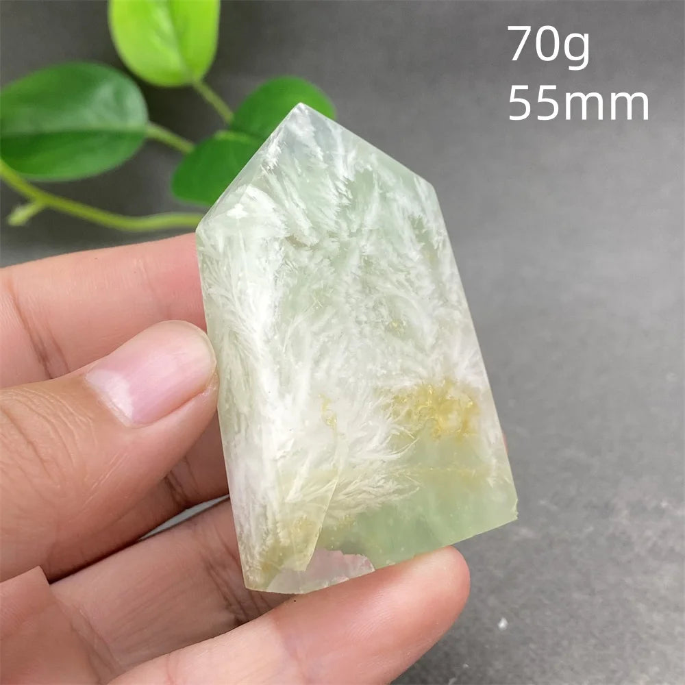 Natural Feather Colored Fluorite Crystal Tower - Image 7