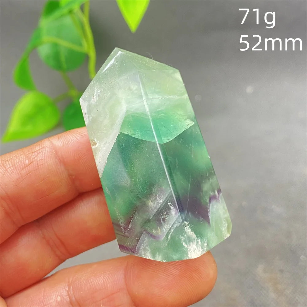 Natural Feather Colored Fluorite Crystal Tower - Image 38