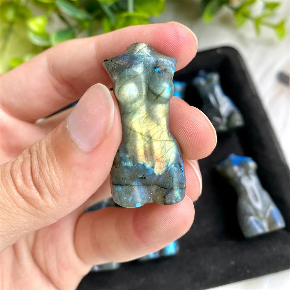Natural Labradorite Body Model Carving - Image 3