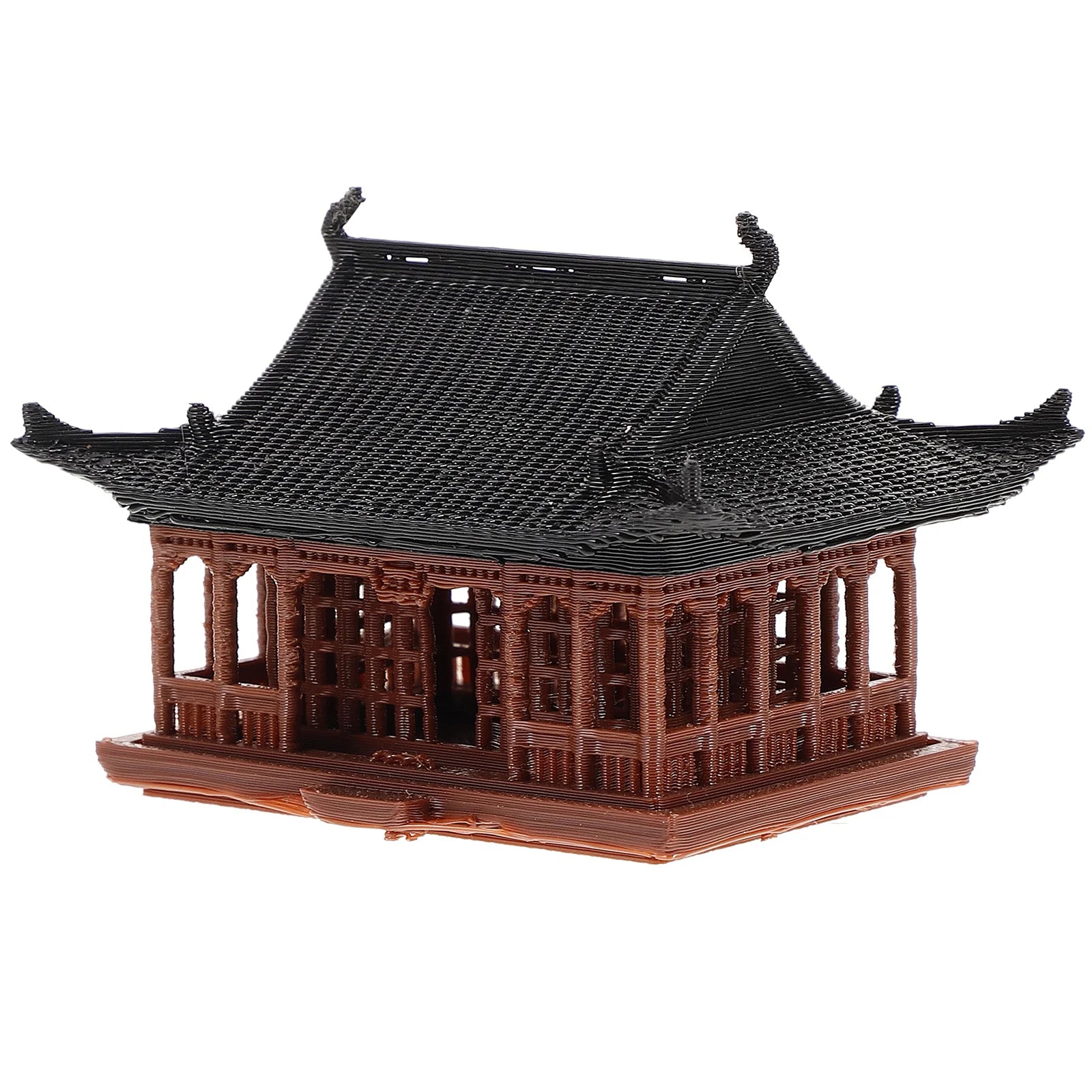 Chinese Zen Pavilion Mini Statue – Temple Figurine for Home, Garden & Aquatic Decor - Image 6