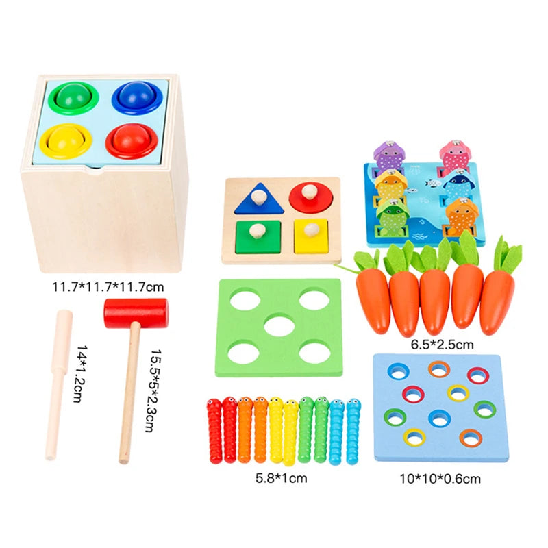 Montessori Wooden Shape Matching Toys - Image 7