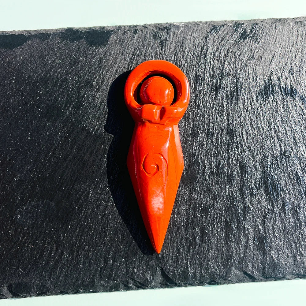 Natural Crystal Goddess Statue Carving – Pocket-Sized Home Decoration & Spiritual Gift - Image 12