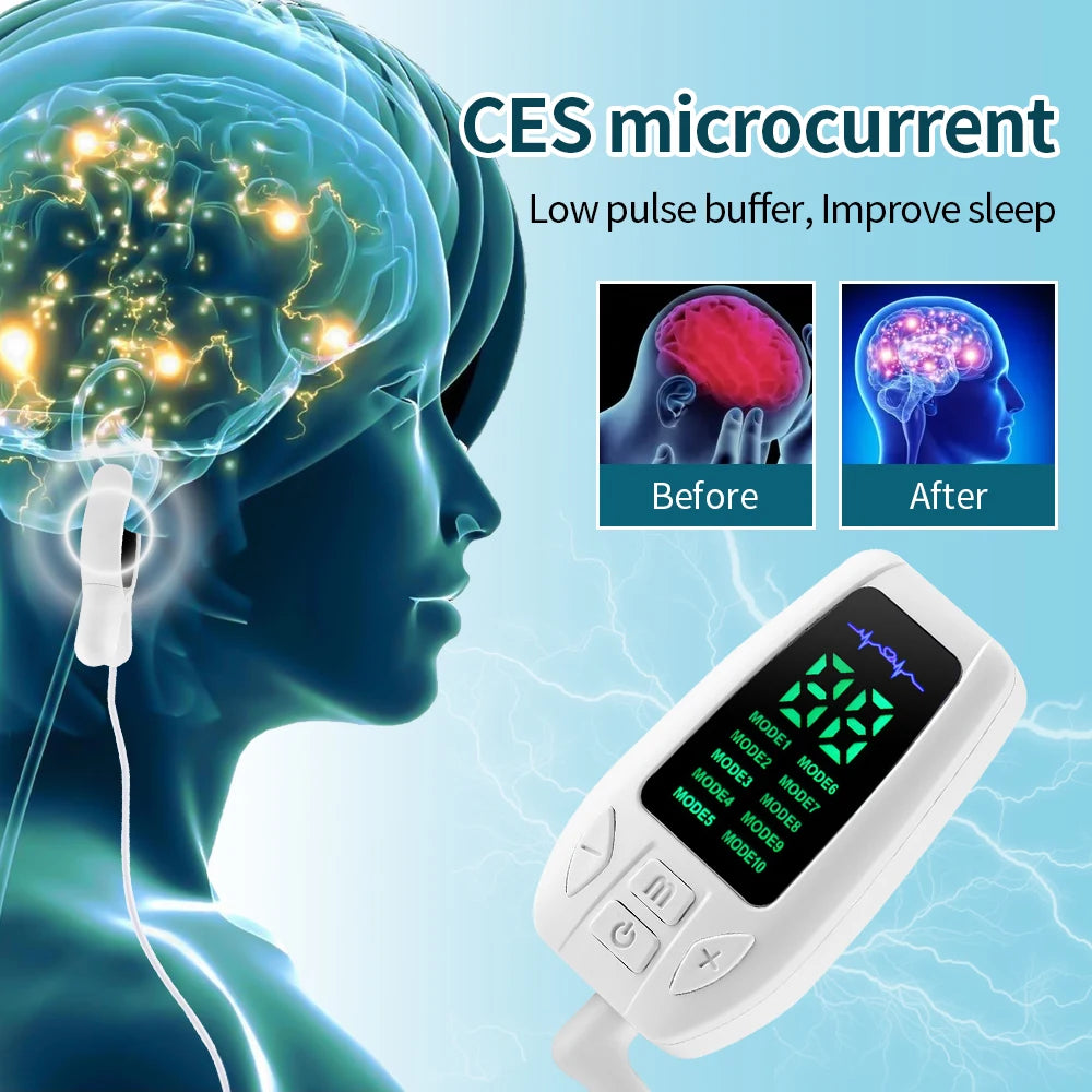 10 Modes Sleep Aid Device - Microcurrent CES for Insomnia Relief