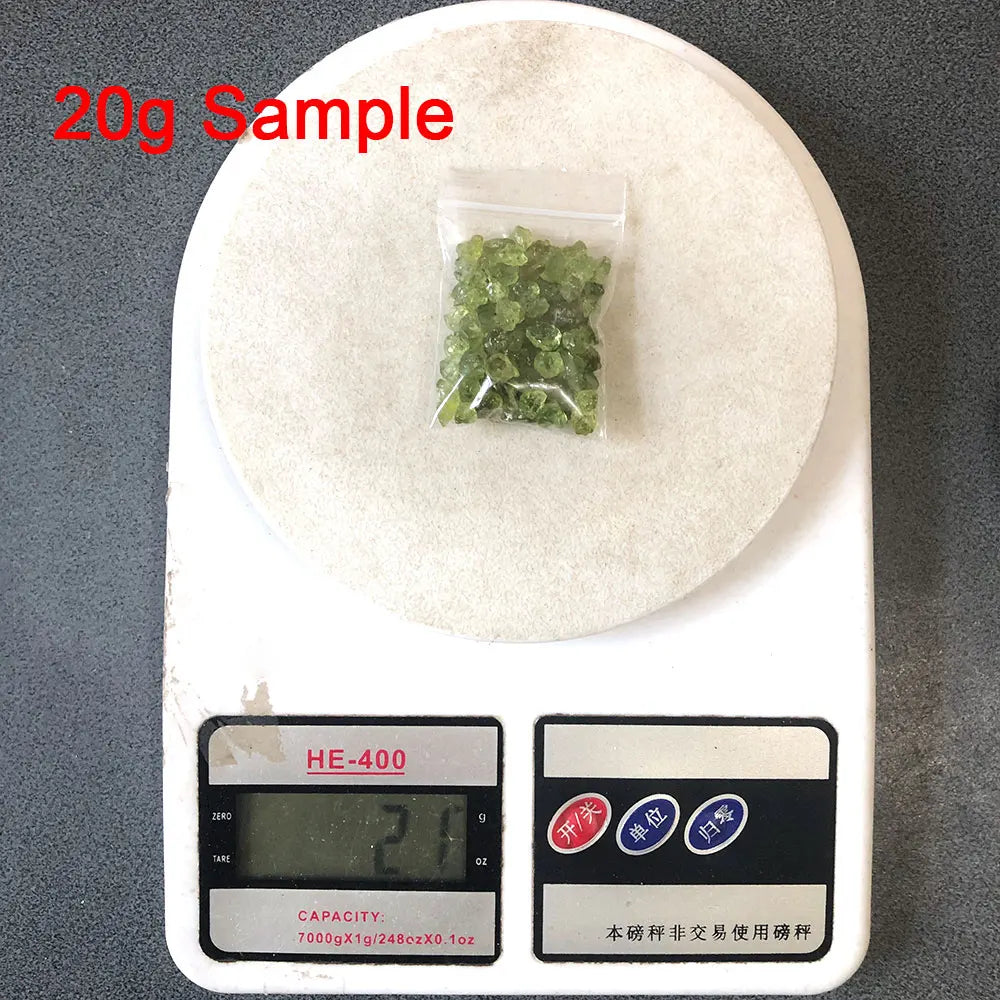 20g/Pack Natural Peridot Olivine Quartz Chips – Raw Gemstone Gravel for Healing, Decoration & Feng Shui - Image 5