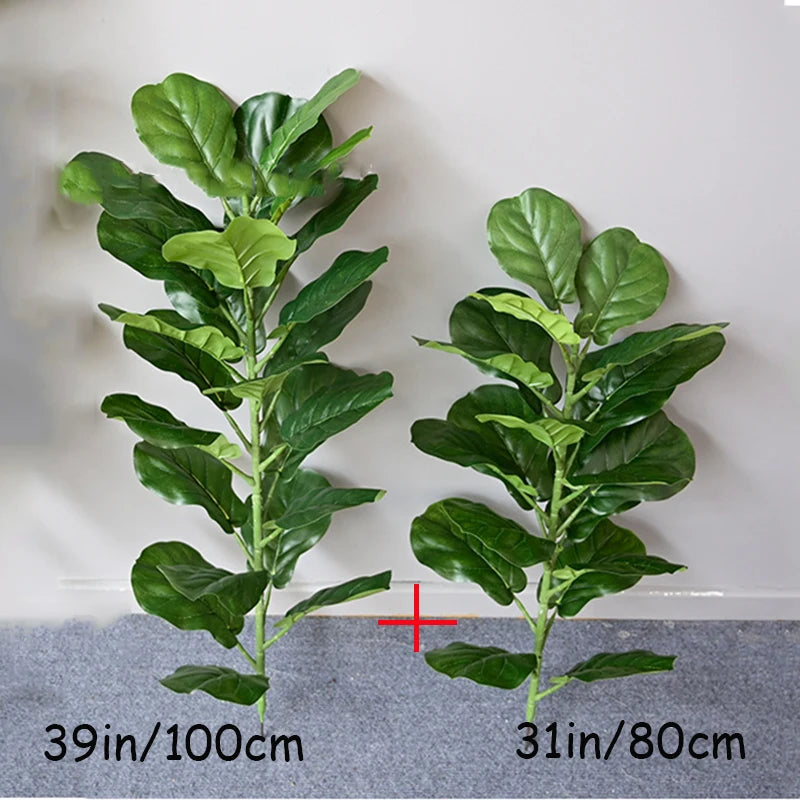70in Artificial Ficus Tree – Large Tropical Real-Touch Banyan Plant for Home, Garden & Shop Decor - Image 6